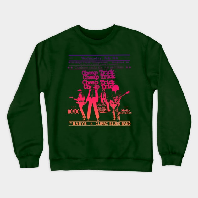 Cheap Trick Crewneck Sweatshirt by HAPPY TRIP PRESS